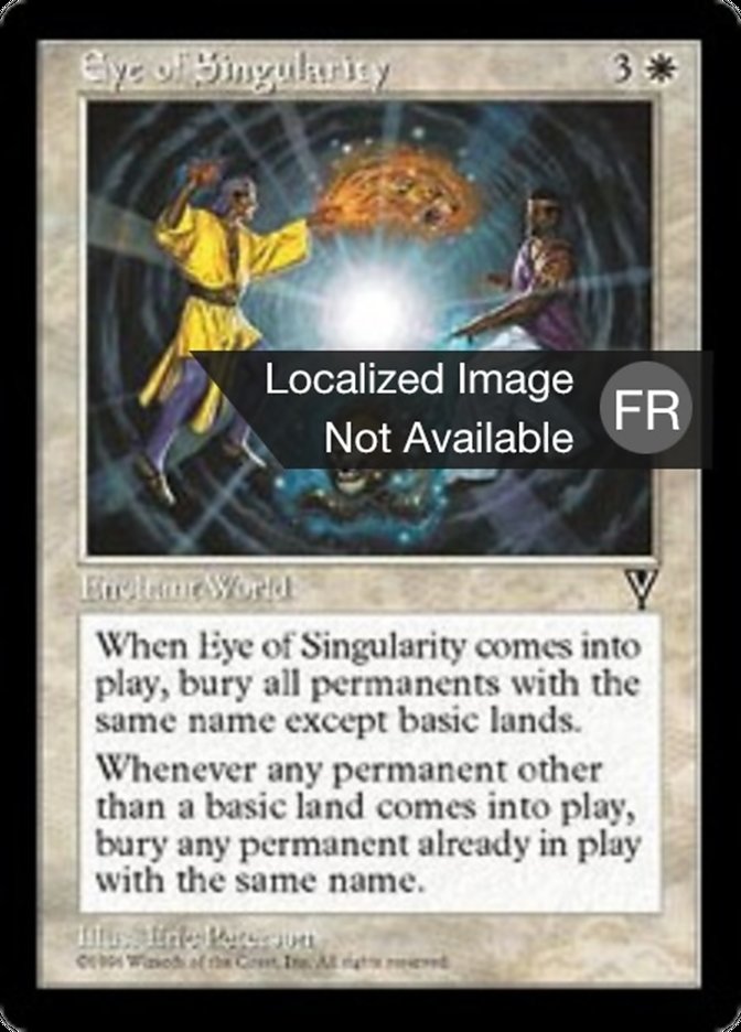image L'oeil de la singularité