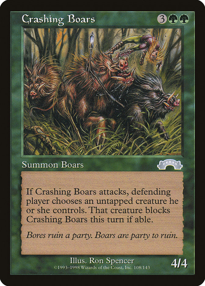 image Crashing Boars