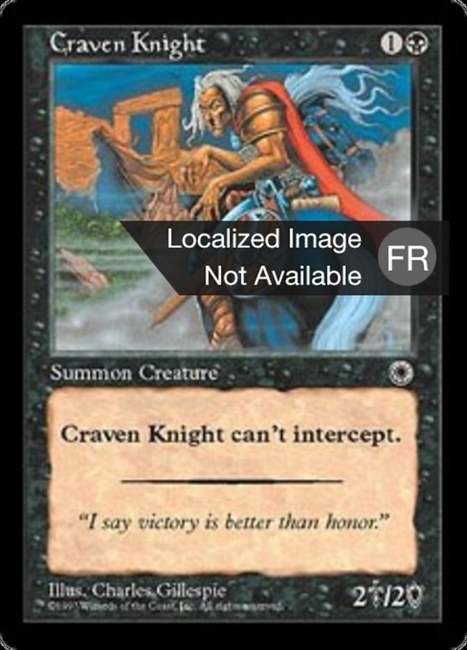 image Chevalier poltron