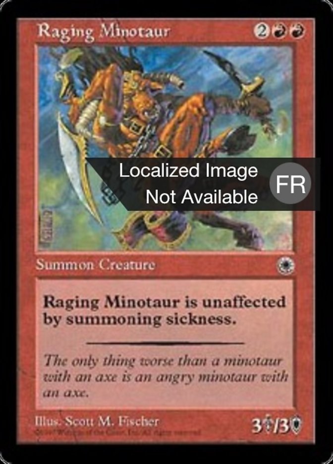 image Minotaure enrage