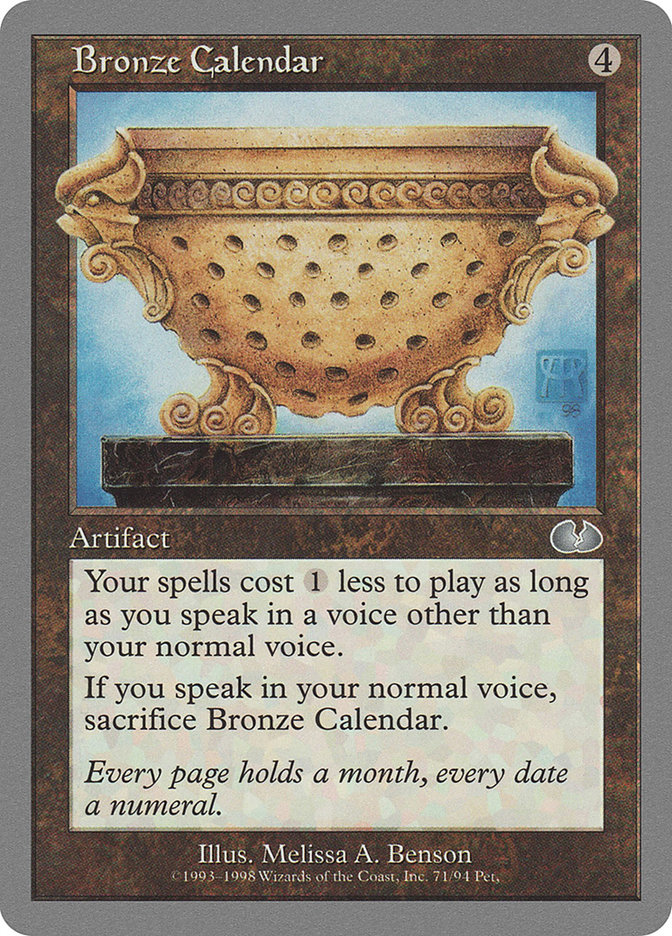 image Bronze Calendar