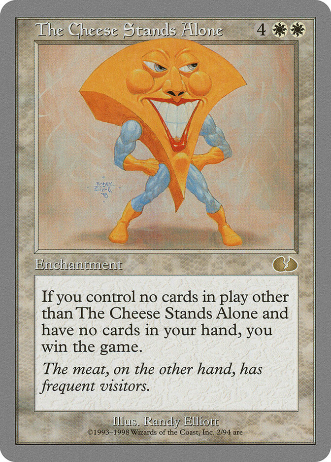 image The Cheese Stands Alone