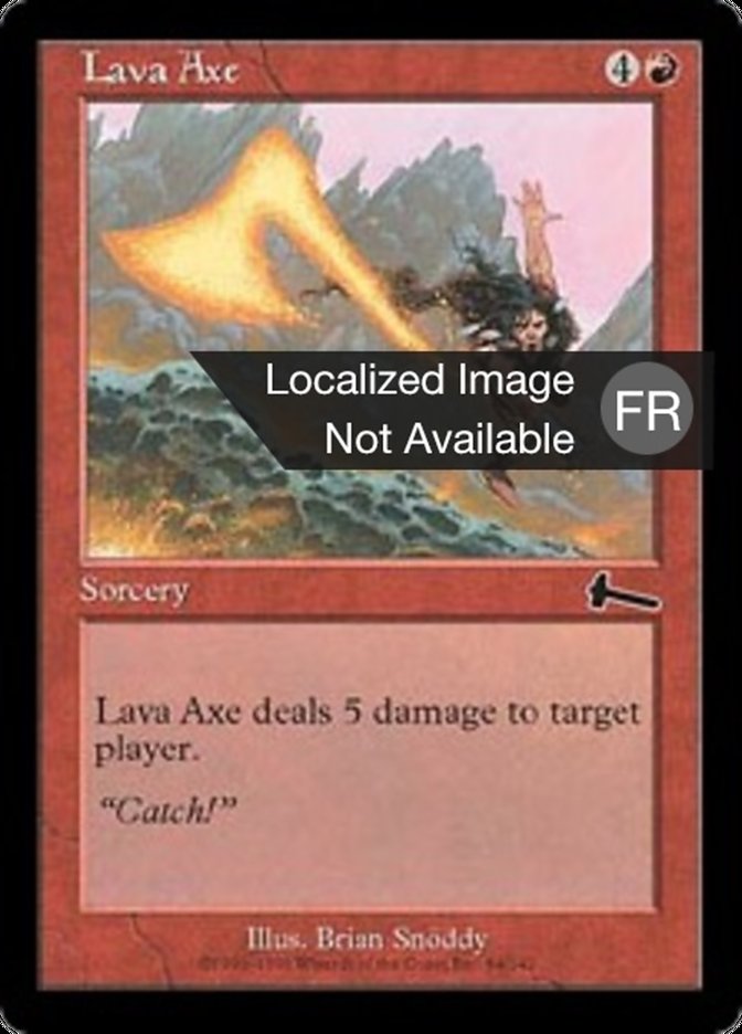 image Hache de lave