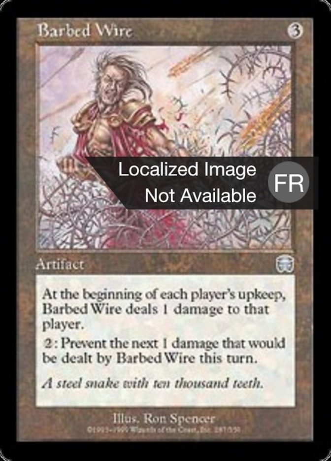 image Fil barbelé