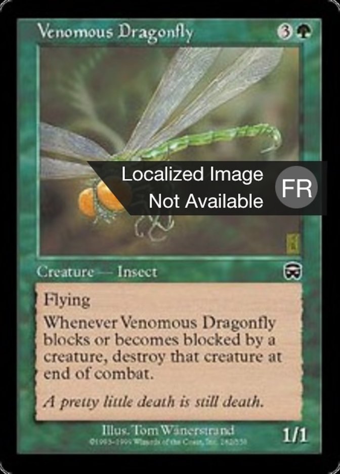 image Libellule venimeuse