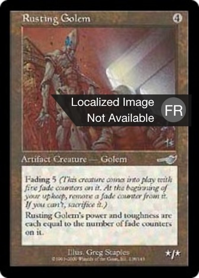 image Golem rouillant