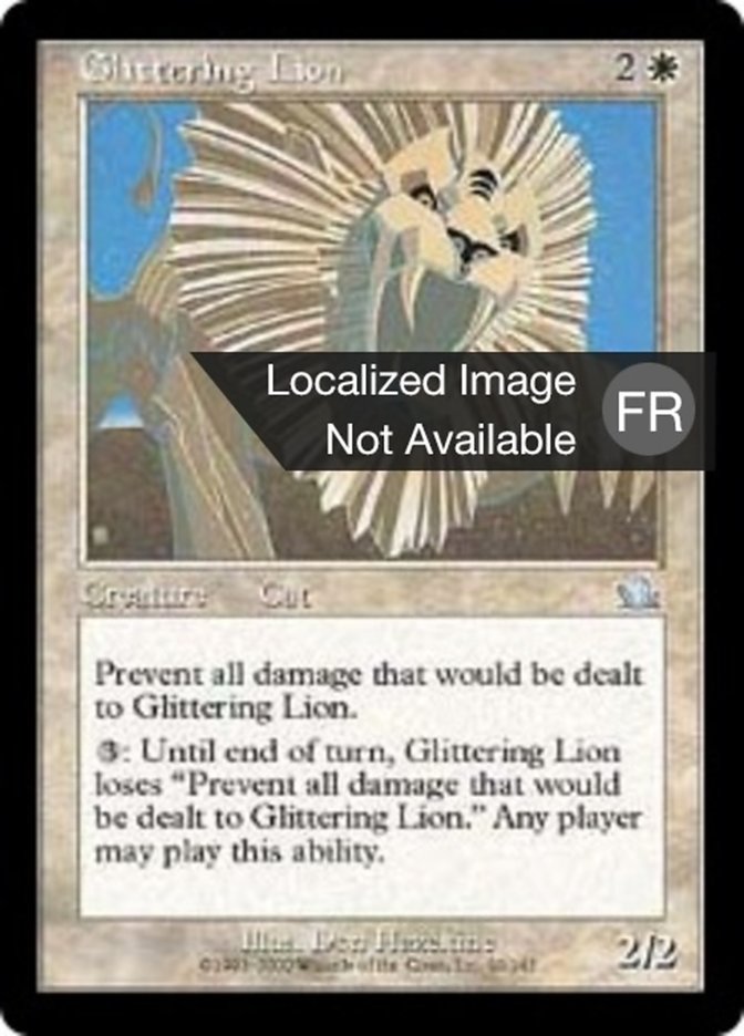 image Lion scintillant