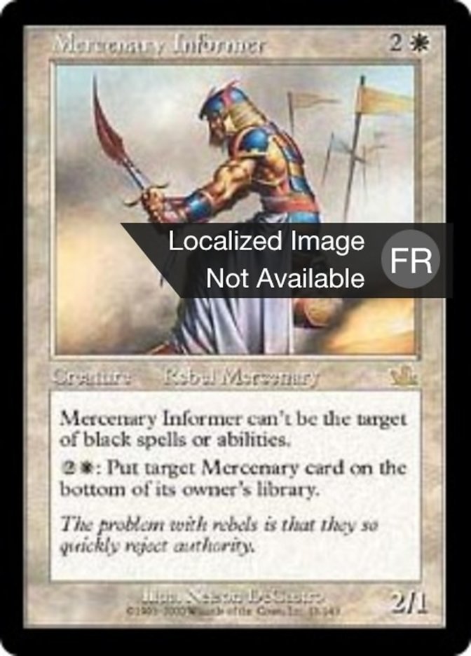 image Informateur mercenaire