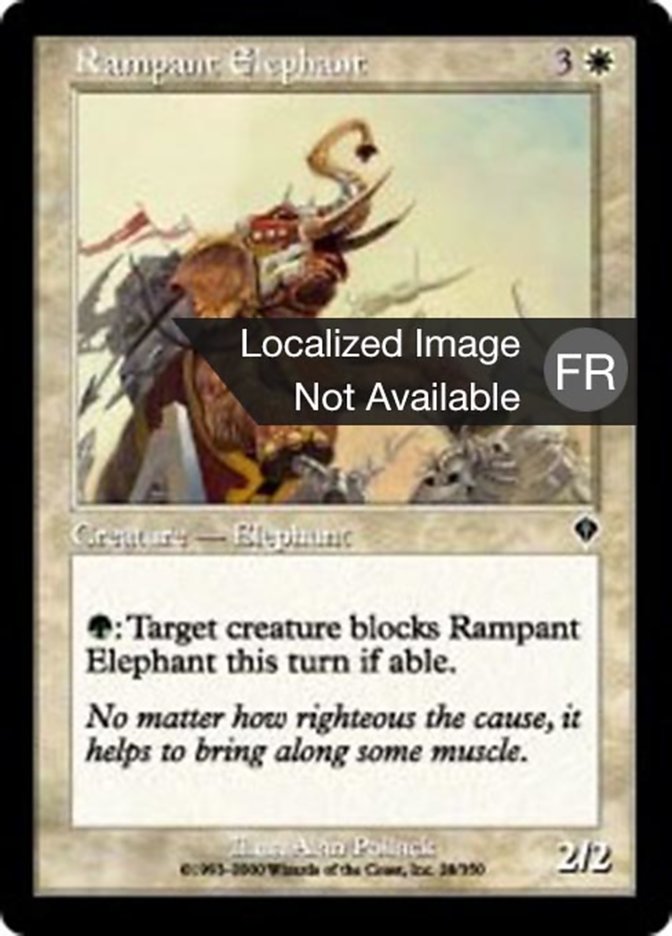 image Éléphant déchaîné
