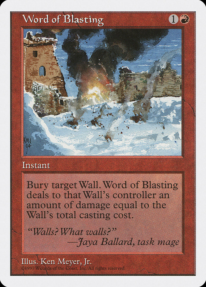 image Word of Blasting