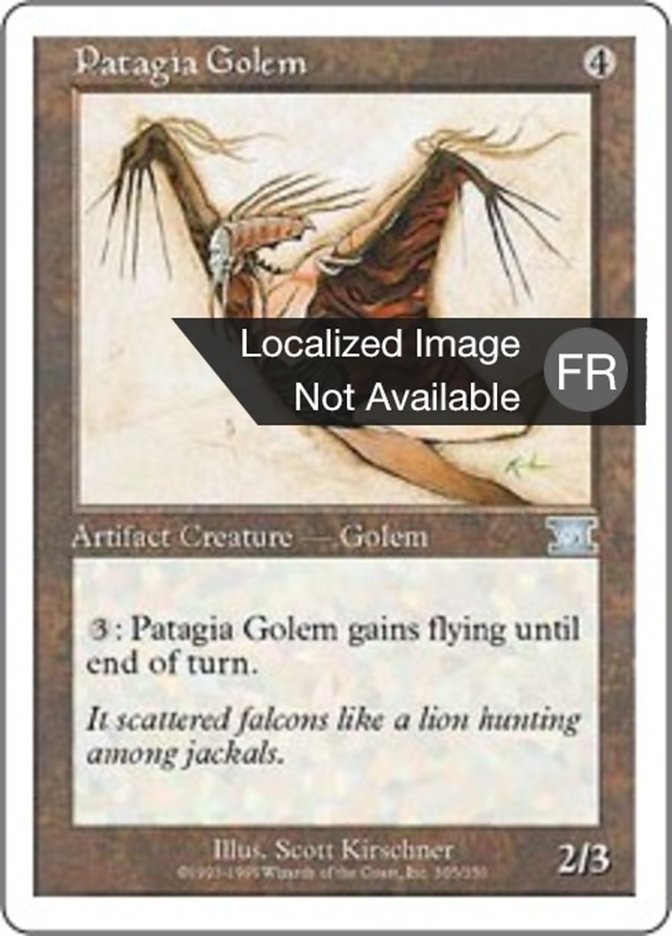 image Golem à patagia