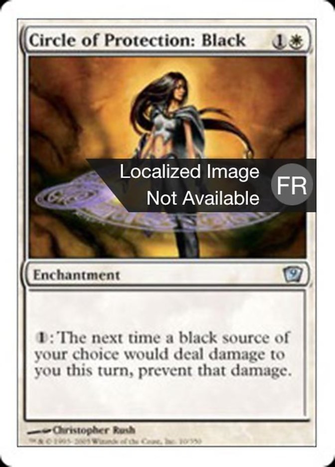 image Cercle de protection : noir