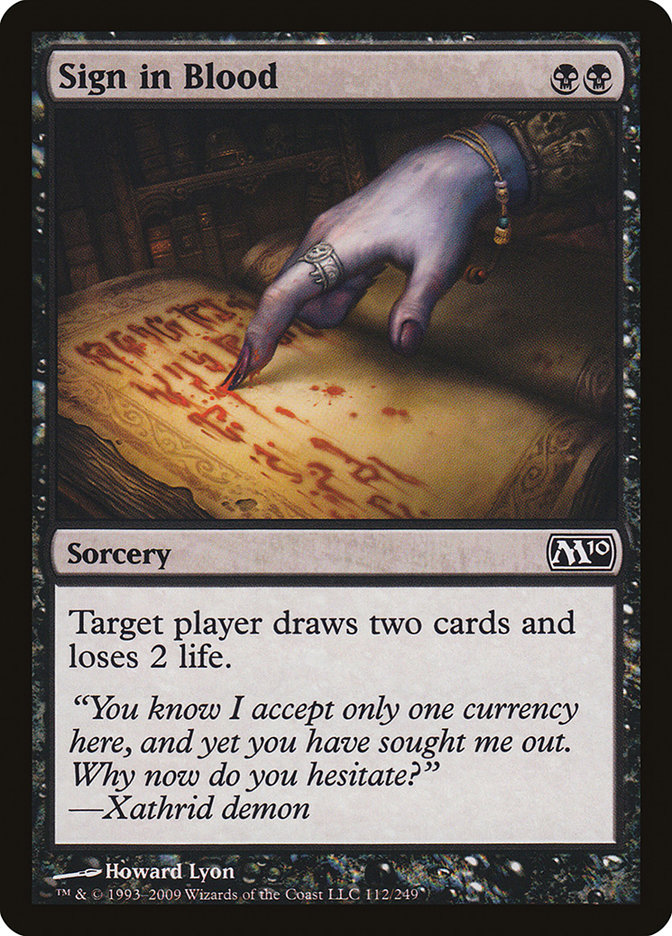 image Sign in Blood