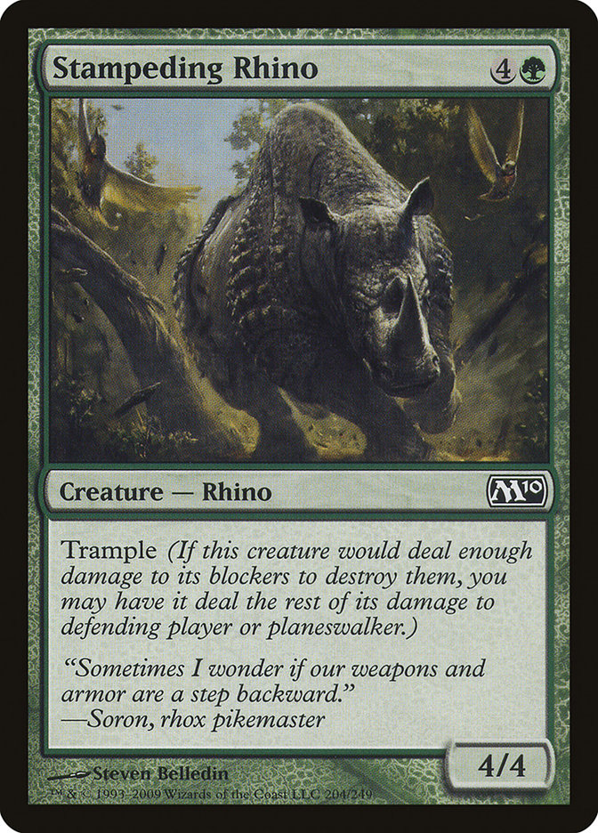 image Stampeding Rhino