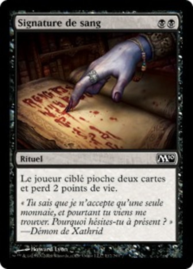 image Signature de sang