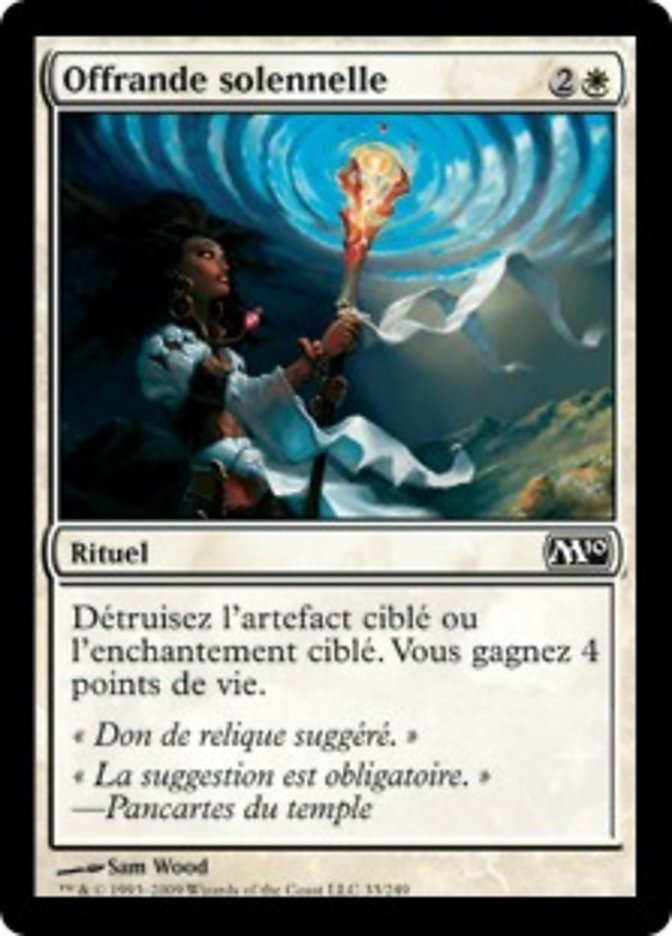 image Offrande solennelle