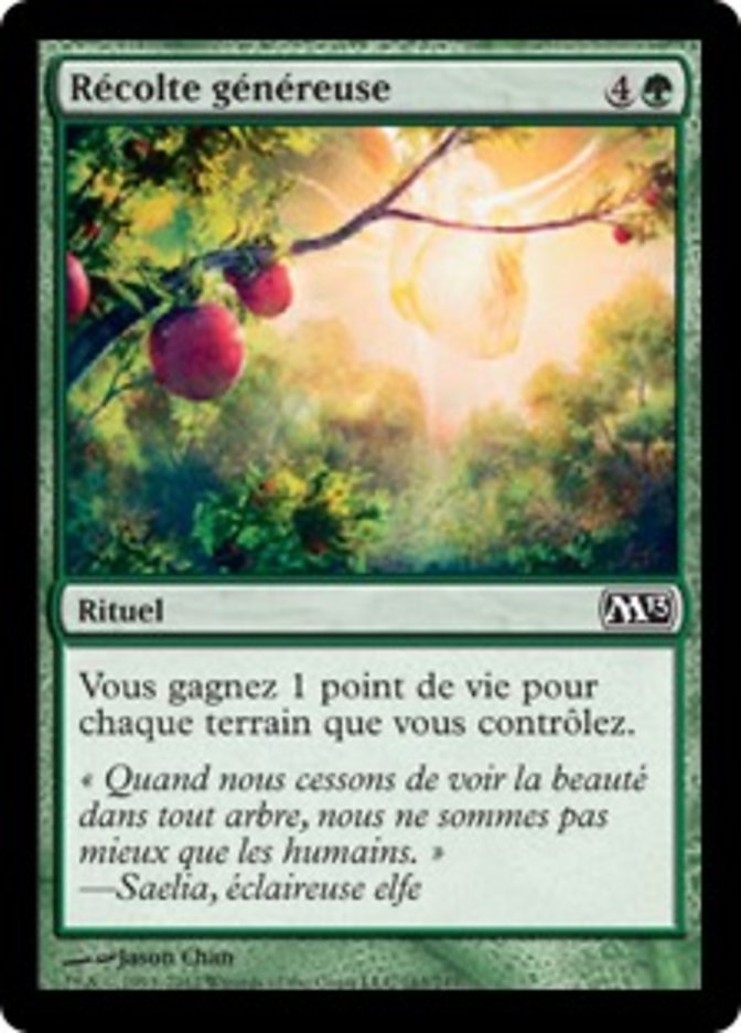 image Récolte généreuse