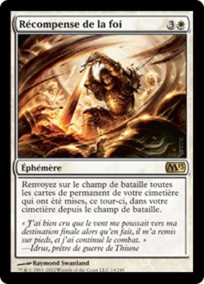 image Récompense de la foi