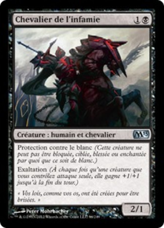 image Chevalier de l'infamie