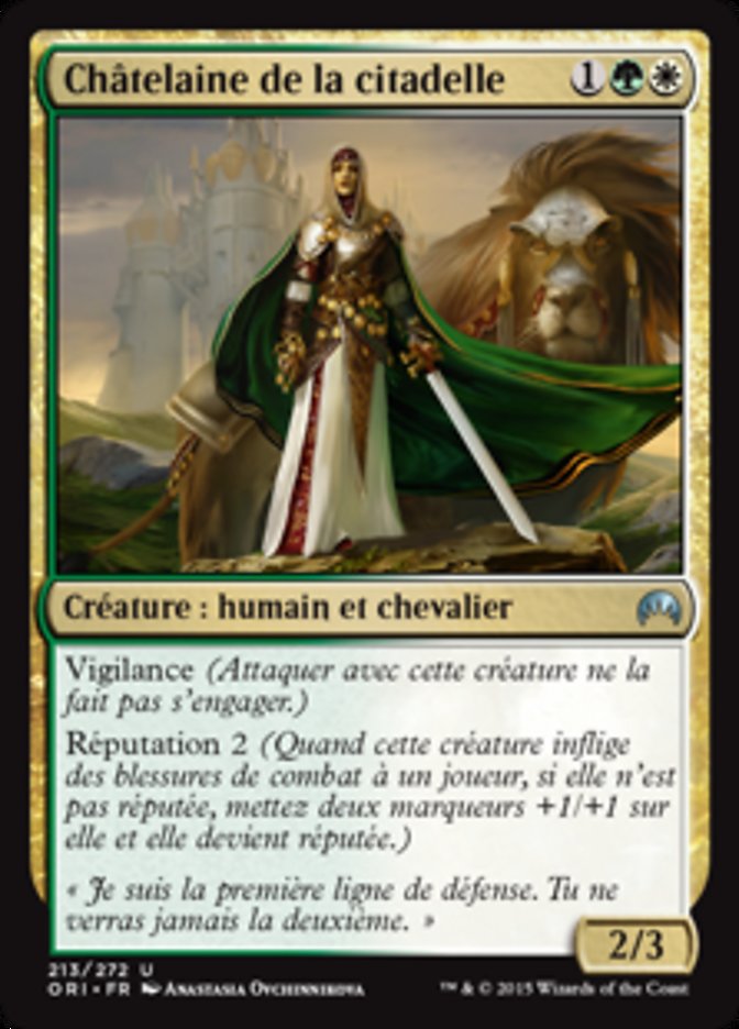 image Châtelaine de la citadelle