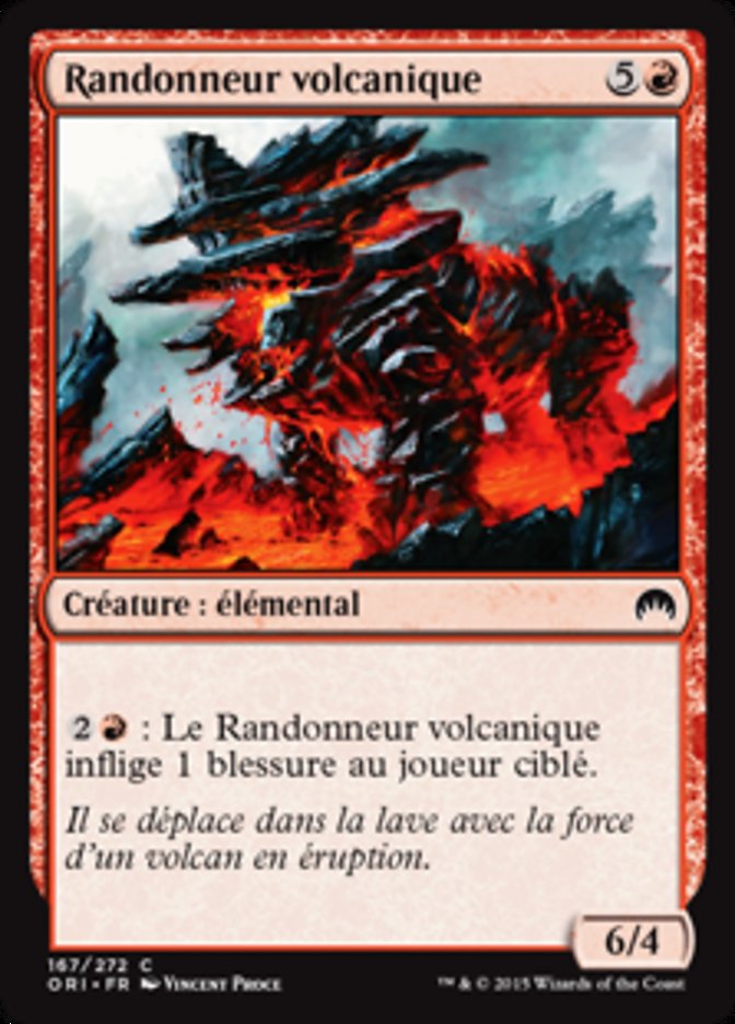 image Randonneur volcanique
