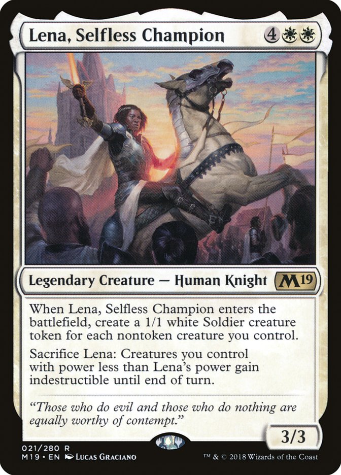 image Lena, Selfless Champion