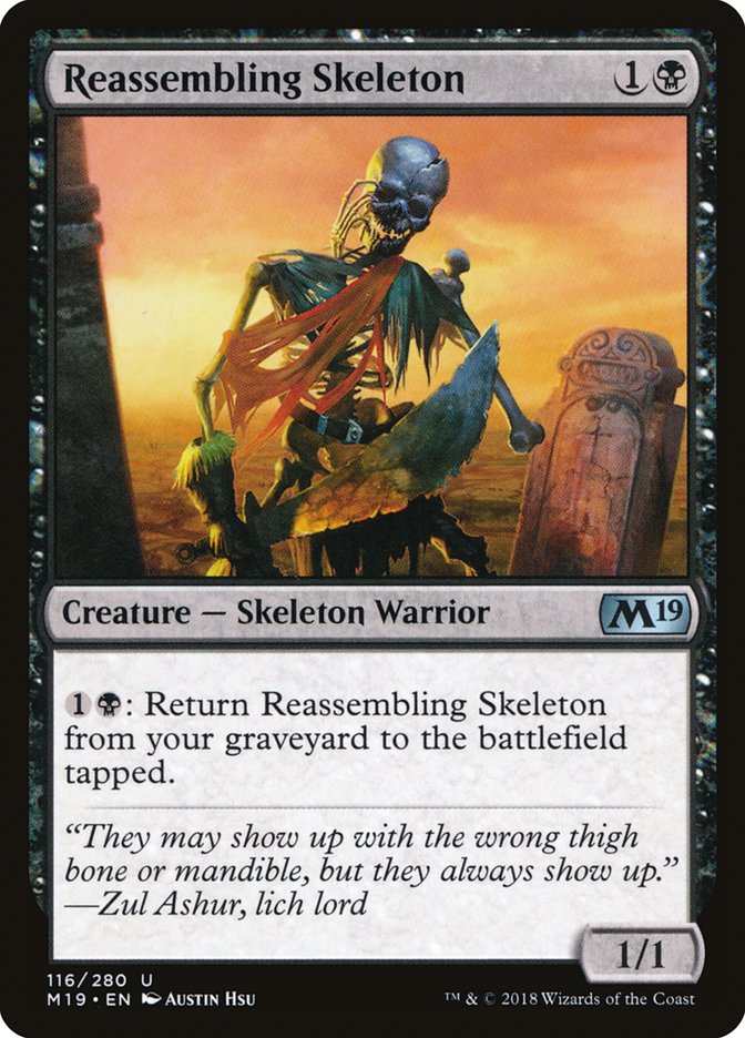 image Reassembling Skeleton