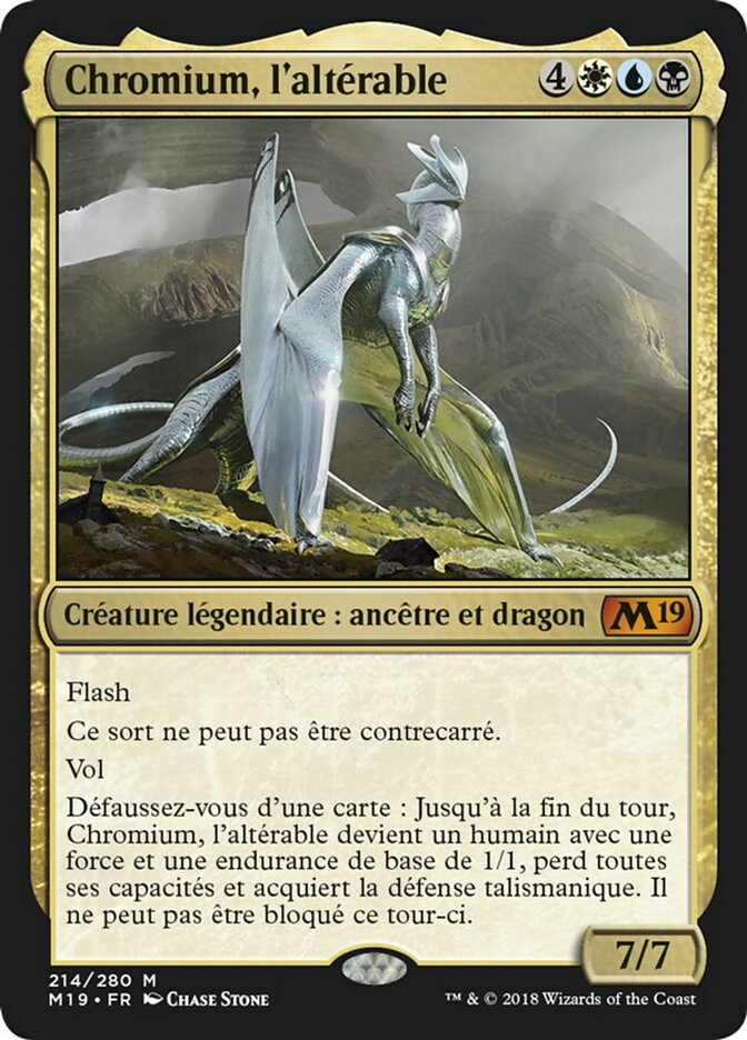 image Chromium, l'altérable