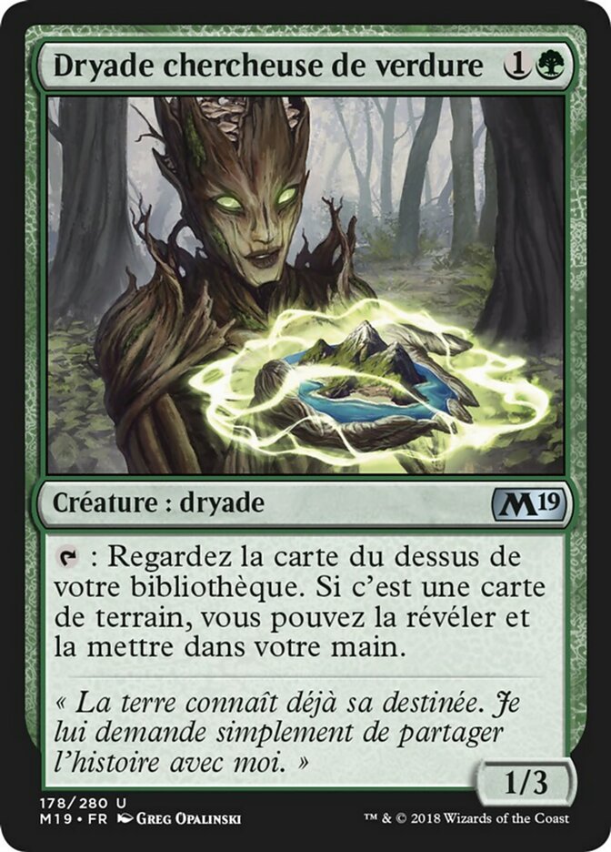 image Dryade chercheuse de verdure