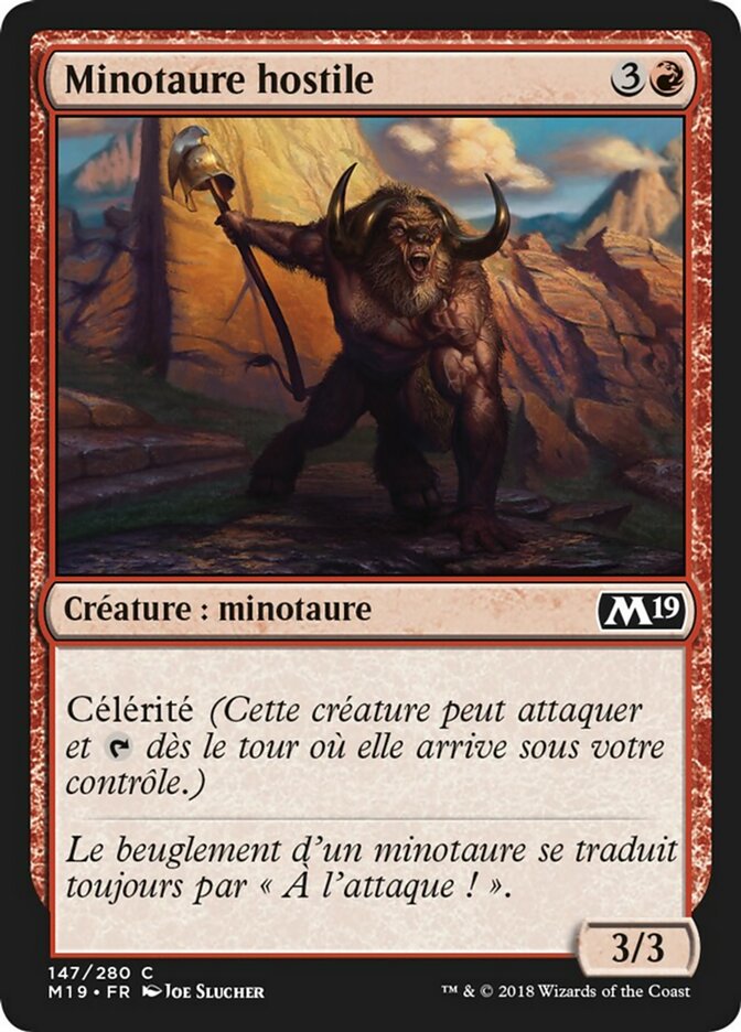 image Minotaure hostile