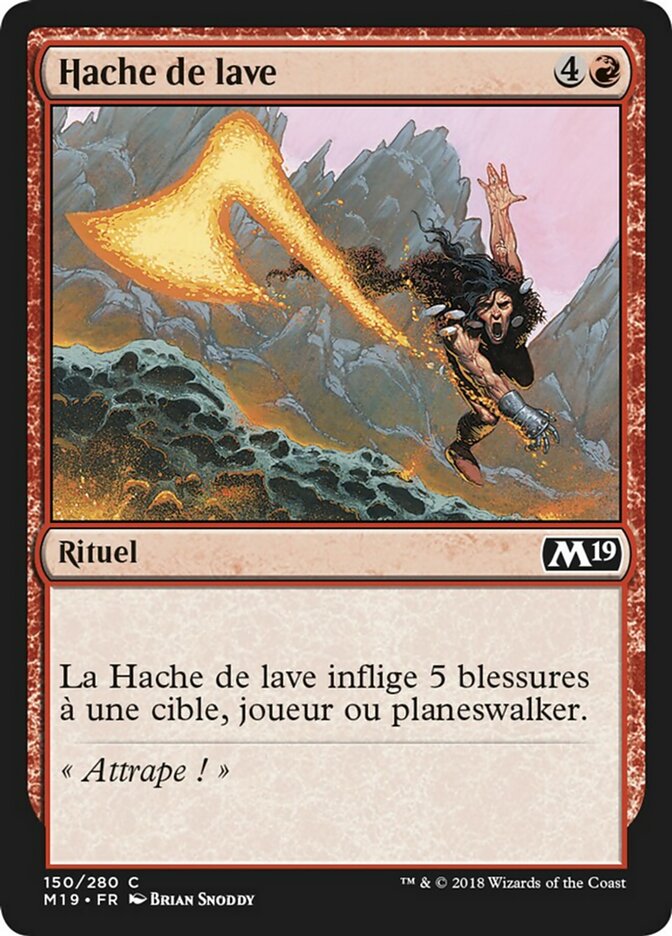 image Hache de lave