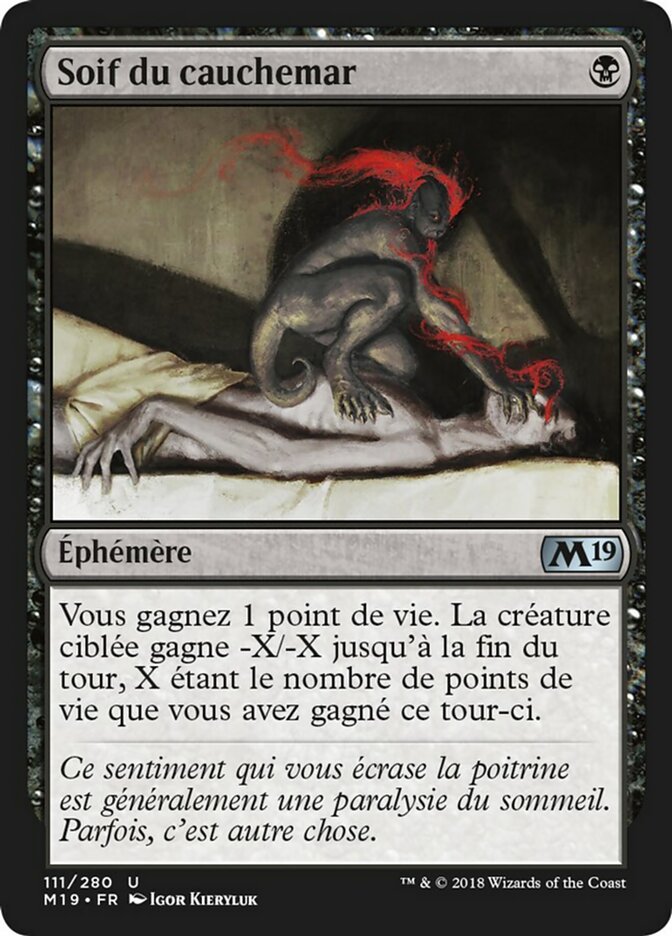 image Soif du cauchemar