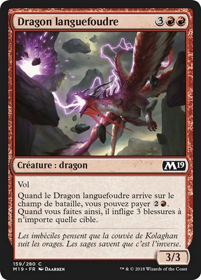 image Dragon languefoudre