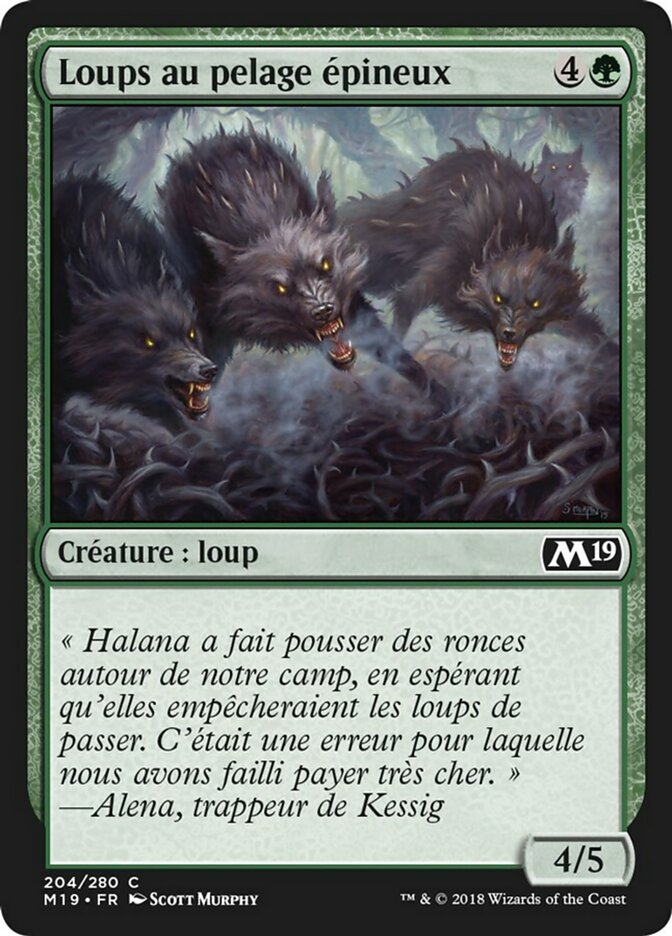 image Loups au pelage épineux