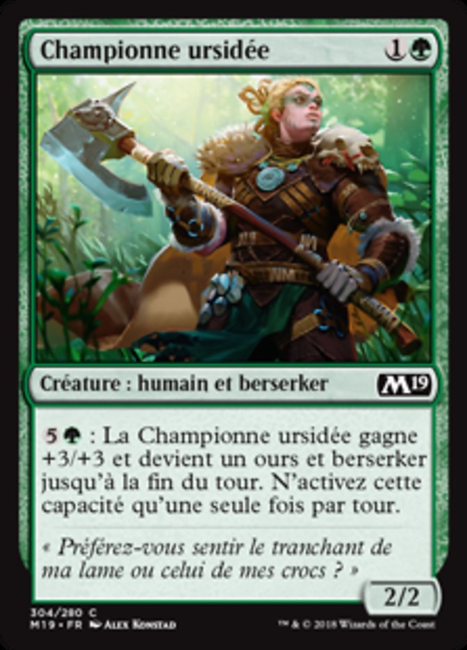 image Championne ursidée