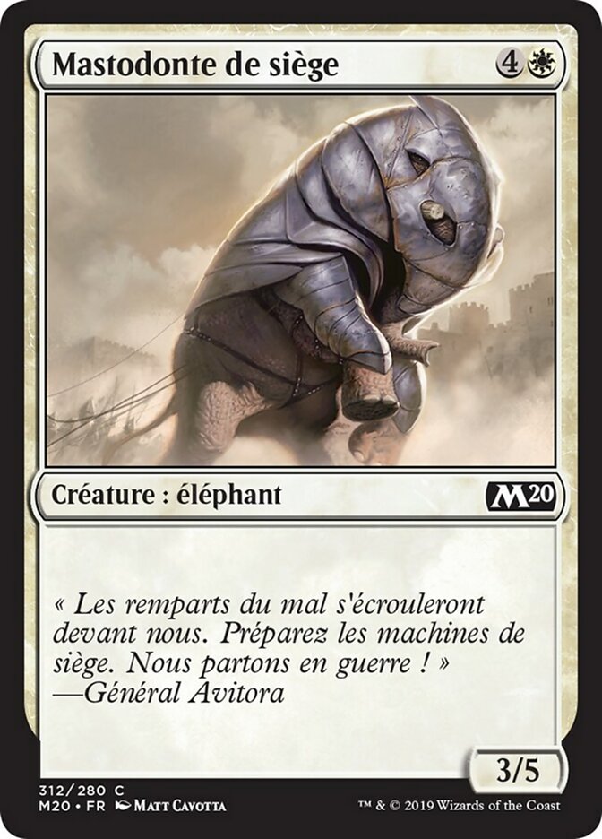 image Mastodonte de siège