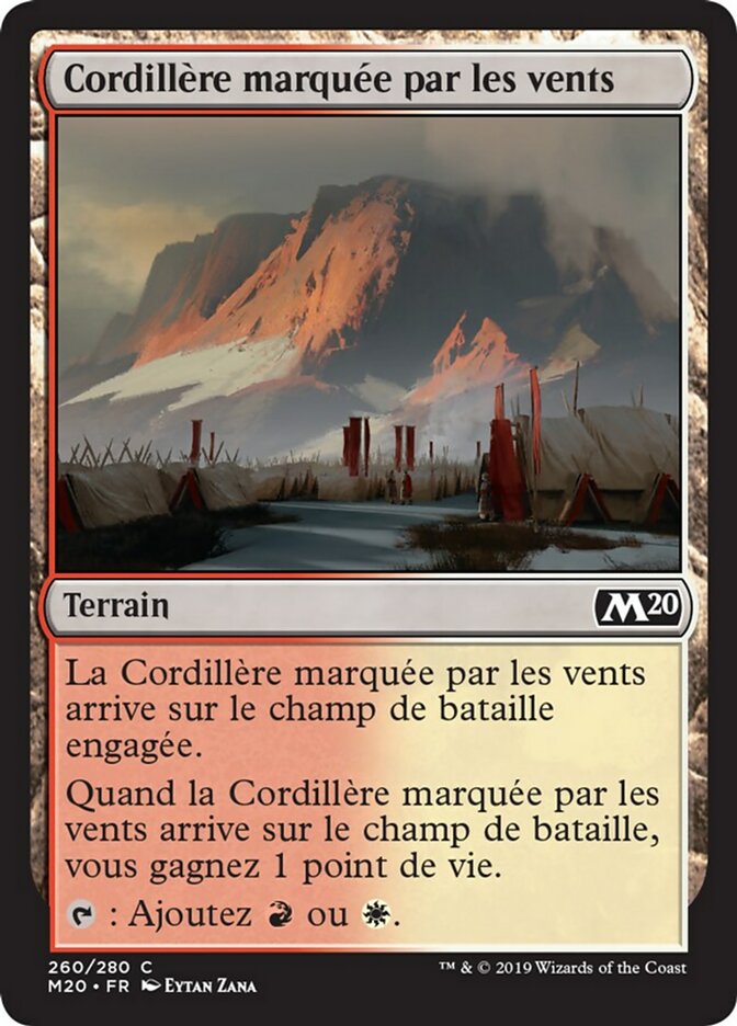 image Cordillère marquée par les vents