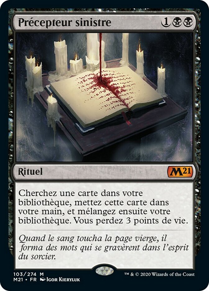 image Précepteur sinistre