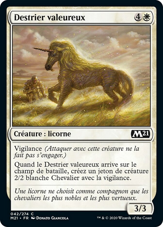 image Destrier valeureux