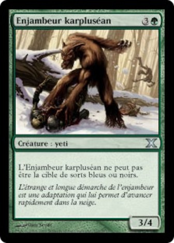 image Enjambeur karpluséan