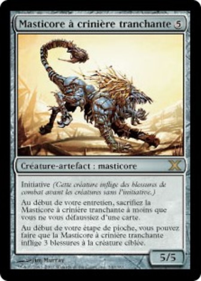 image Masticore à crinière tranchante