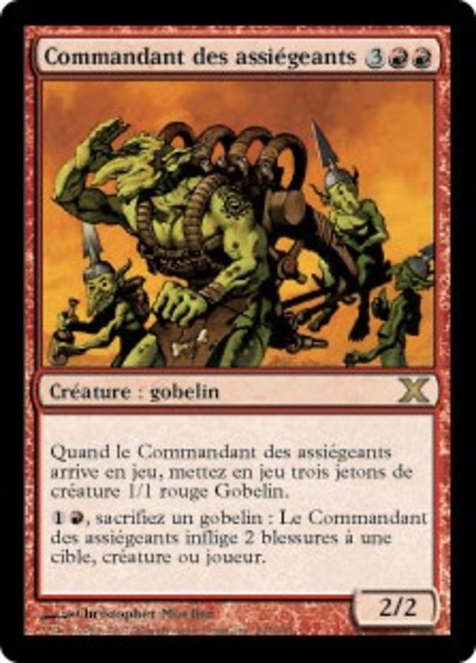 image Commandant des assiégeants