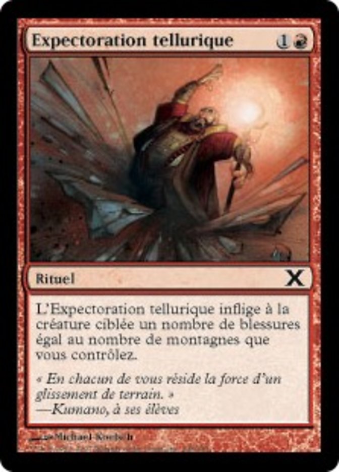 image Expectoration tellurique