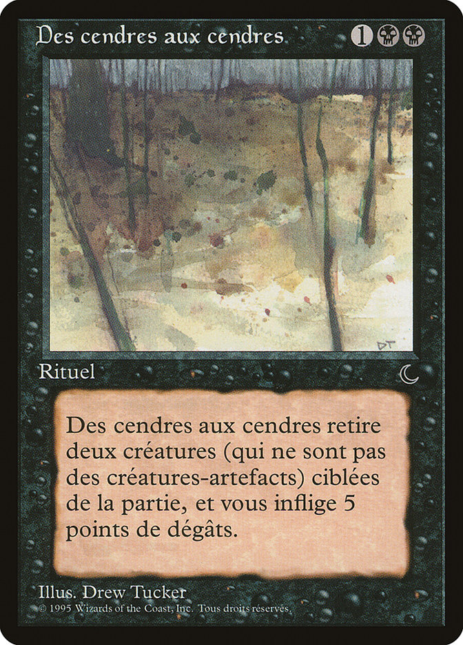 image Des cendres aux cendres