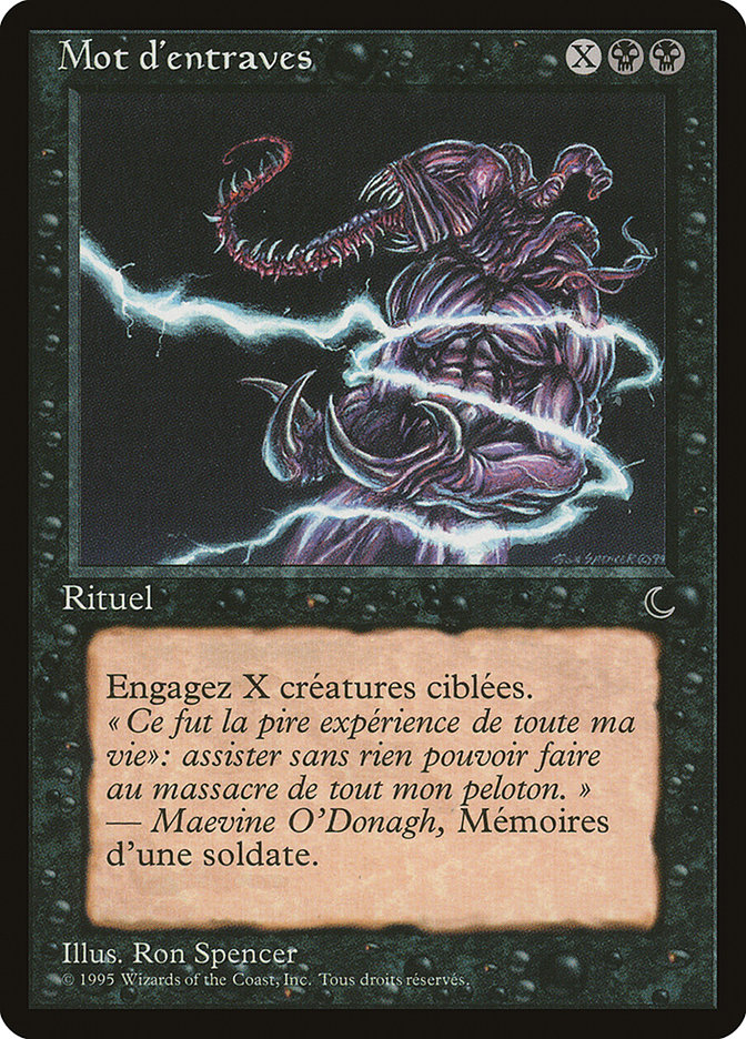 image Mot d'entraves