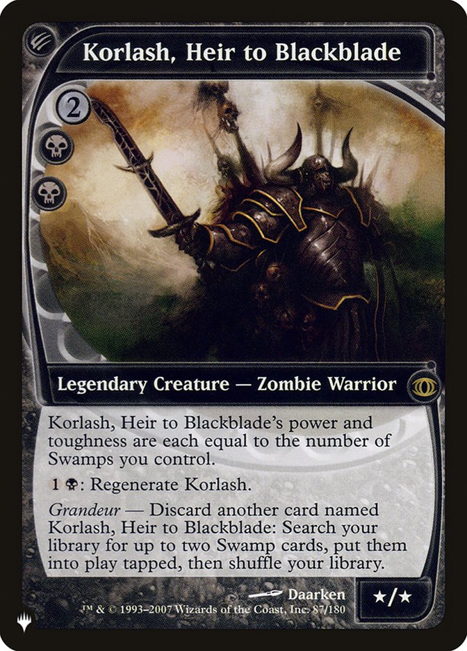 image Korlash, Heir to Blackblade