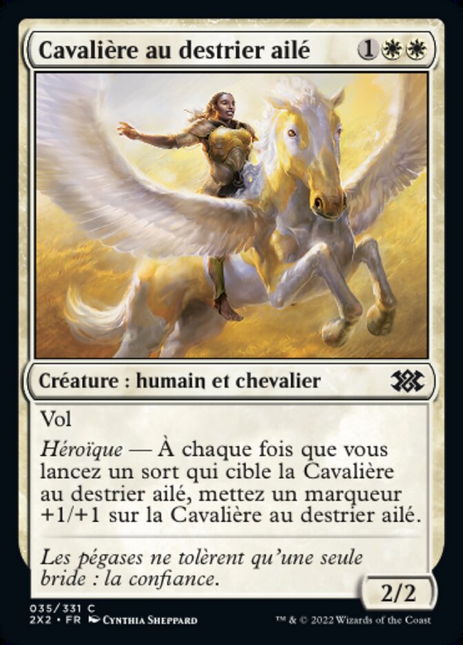 image Cavalière au destrier ailé