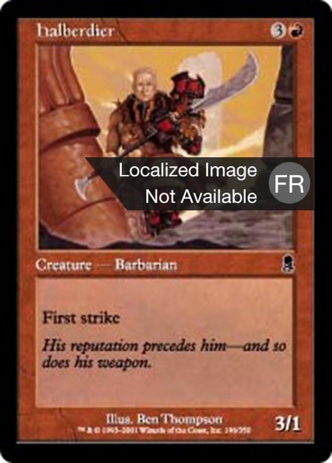 image Hallebardier