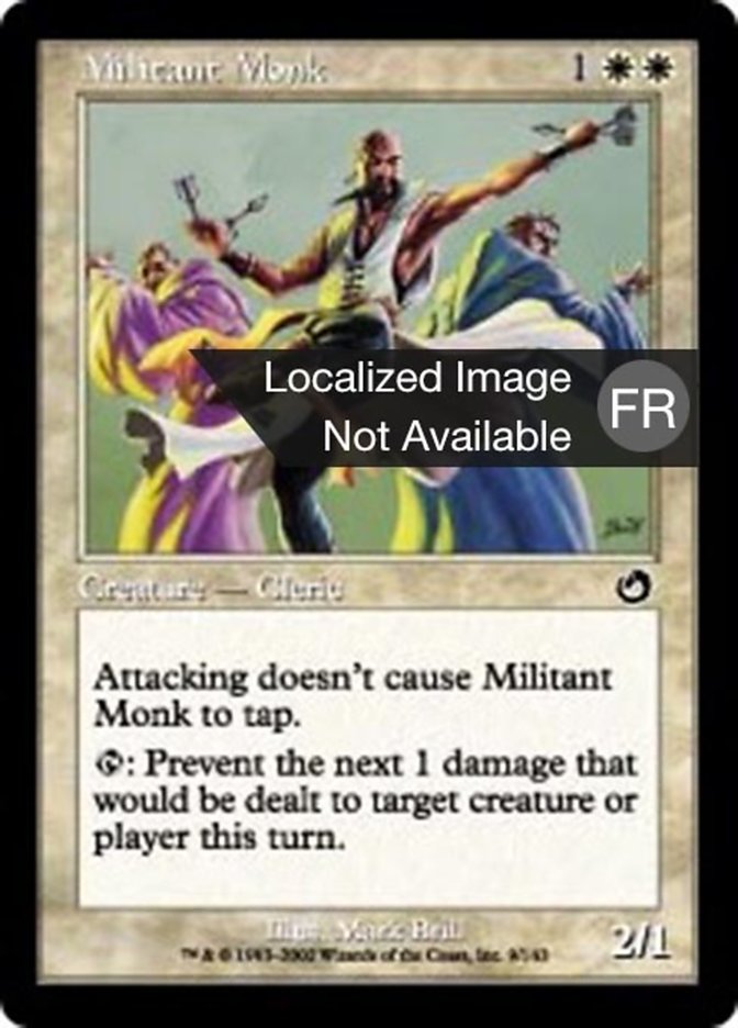 image Moine militant