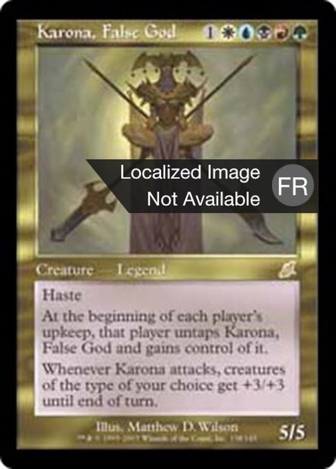 image Karona, fausse divinité